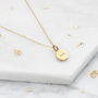Extra Small Gold Or Silver Personalised Disc Necklace, thumbnail 2 of 10