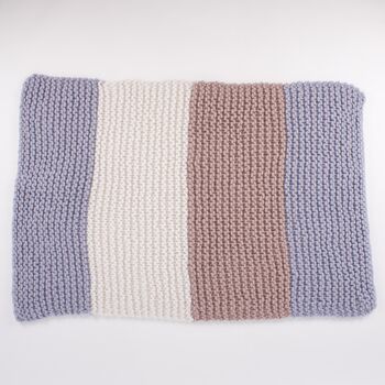 Zoe Baby Blanket Knitting Kit, 5 of 9