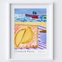 Cornish Pasty Harbour Scene, Cornwall Art Print, thumbnail 4 of 4