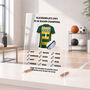 Custom Rugby Coach Thank You Plaque Award, thumbnail 1 of 5