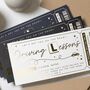 Personalised Driving Lessons Voucher Gold Foil, thumbnail 2 of 9