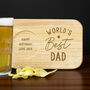 Personalised World's Best Wooden Coaster Tray, thumbnail 5 of 8