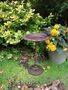 Freestanding Cast Iron Bird Bath – Metal Garden Feature, thumbnail 1 of 10