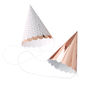 Rose Gold Pick And Mix Foiled Party Hats, thumbnail 2 of 3
