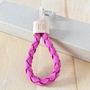 Personalised Leather Braided Key Ring, thumbnail 2 of 5
