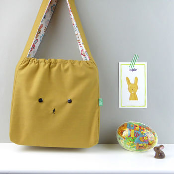 Bunny Rabbit Retro Scandi Bag For Easter, 5 of 7