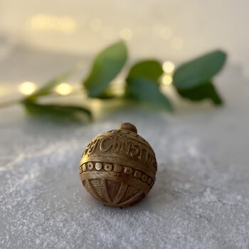 Caramel Filled Chocolate Christmas Bauble, 3 of 3