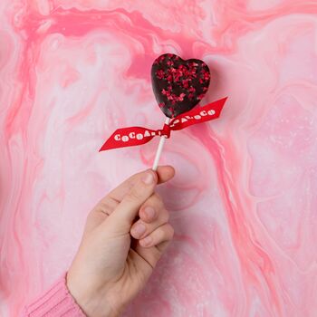Dark Chocolate And Raspberry Heart Lolly, 4 of 4