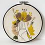 'Flourish' An Inspiring Female Embroidery Kit, thumbnail 2 of 4