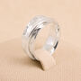 Personalised Sterling Silver Single Wide Spinner Ring, thumbnail 3 of 10