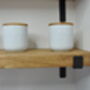 Handcrafted Oak And Steel Shelves, thumbnail 6 of 10