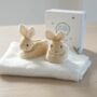 Peter Rabbit Personalised Baby Booties, thumbnail 2 of 6