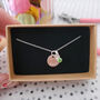 Sterling Silver Personalised Birthstone Name Disc Necklace, thumbnail 5 of 8