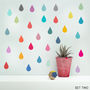 'Raindrop' Vinyl Wall Stickers, thumbnail 1 of 6