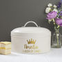 Personalised Queen Cake Tin, thumbnail 1 of 3