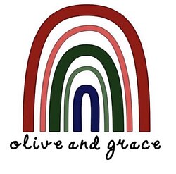 Olive and grace rainbow logo