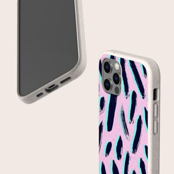 Neon Strokes Eco Friendly, Biodegradable Phone Case, 4 of 9