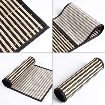 Brown Stripe Bamboo Table Runner, 8 of 9