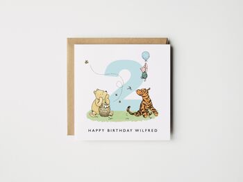 Personalised Winnie The Pooh Granddaughter 1st Birthday Card *Age + Colour Options, 4 of 6