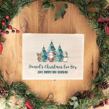Personalised Christmas Eve Box With Santa, Snowman And Reindeer, 3 of 6