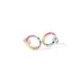 Sterling Silver Multi Colour Cubic Zirconia Halo Set, thumbnail 8 of 9