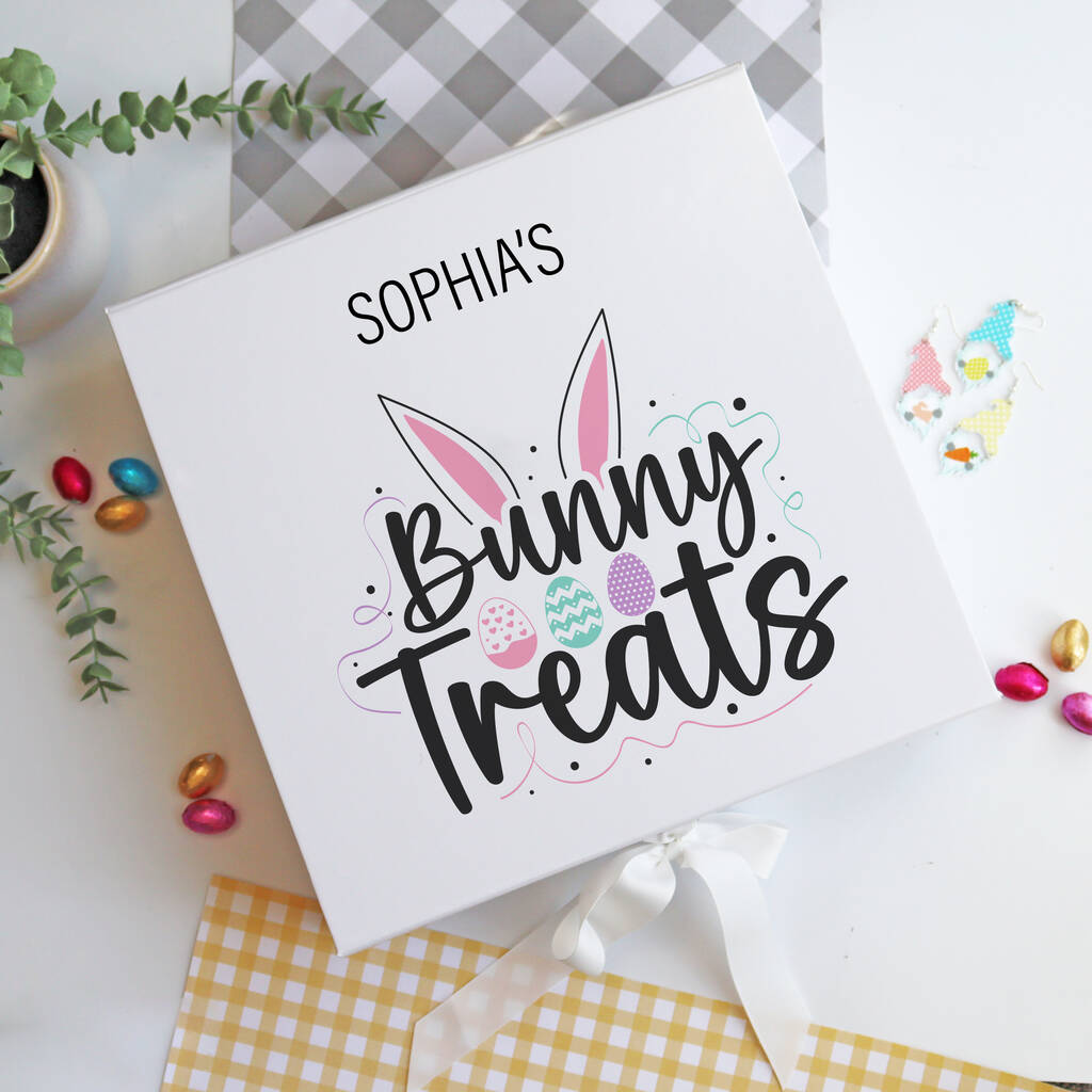 Printed Personalised Easter Treat Gift Box, 1 of 6