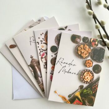 Ramadan Mubarak Greeting Cards 6pk Dates, 2 of 3