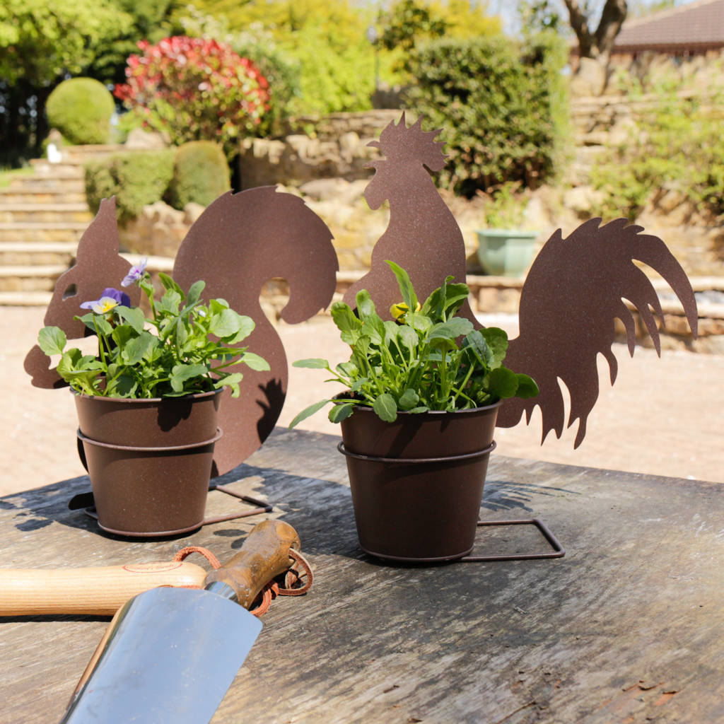 Woodland Friends Metal Garden Planter Set By Dibor