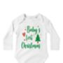 Personalised Baby Long Sleeve Bodysuit 1st Christmas, thumbnail 7 of 7