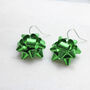 Green/Red Sparkle Christmas Earrings, thumbnail 3 of 7
