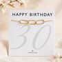 30th Birthday Gift For Her, Three Interlocking Links Bracelet, thumbnail 1 of 12