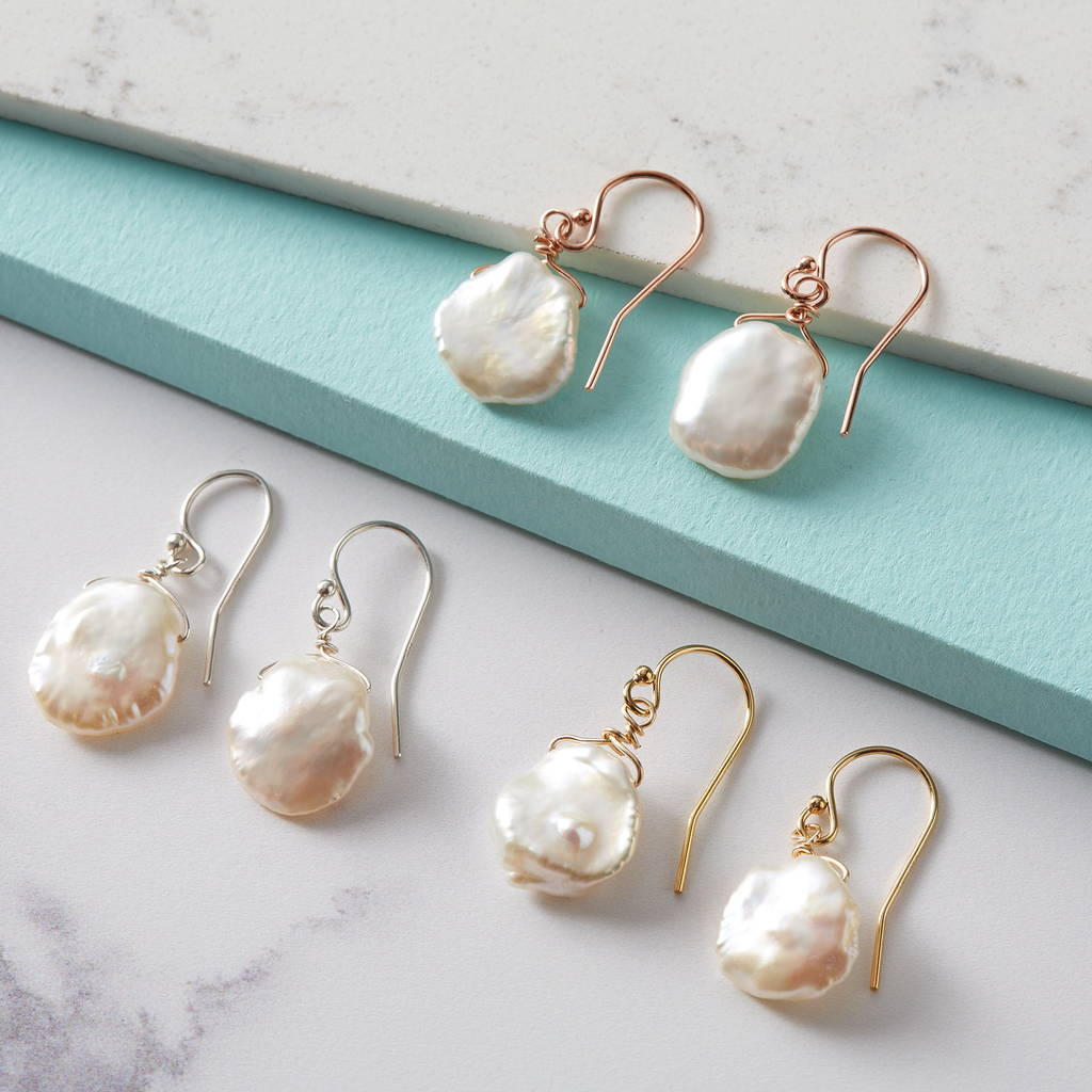Keishi Pearl Earrings, 1 of 6