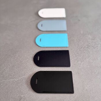 Personalised Leather Luggage Tag, 9 of 9