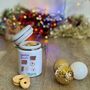 Personalised Christmas Storage Jar With Childs Drawing, thumbnail 1 of 3