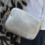 Personalised Gold Or Silver Box Cross Body Leather Bag, thumbnail 7 of 12