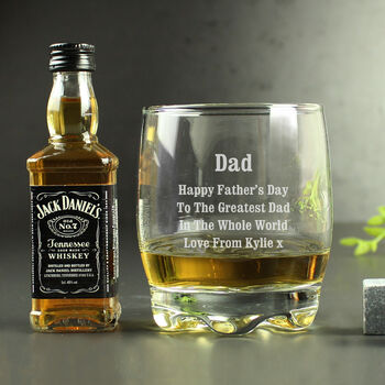 Personalised Tumbler And Whiskey Miniature Gift Set, 3 of 10