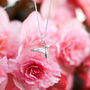 Hummingbird Charm Necklace, 925 Sterling Silver, thumbnail 8 of 8