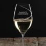 Personalised Helical Twist White Wine Glass With Crystals, thumbnail 1 of 10