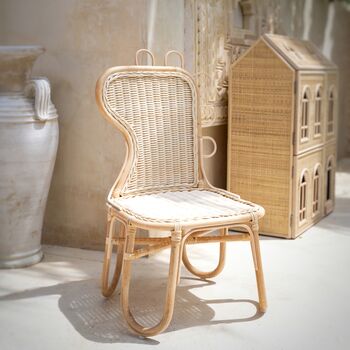 Little Dinosaur Chair – Handwoven Rattan Kids Seat, 2 of 8