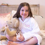 Personalised Embroidered Towelling Children's Bathrobe, thumbnail 1 of 5