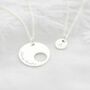 Mother And Daughter Disc Personalised Necklace, thumbnail 4 of 12