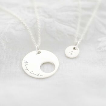 Mother And Daughter Disc Personalised Necklace, 4 of 12