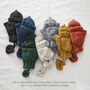 Fair Trade Knit Wool Lined Mitten Fingerless Gloves, thumbnail 11 of 12