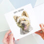 Yorkshire Terrier Happy Birthday Card, thumbnail 2 of 2