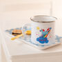 Personalised Magical Rainbow And Unicorn Enamel Mug, thumbnail 1 of 2