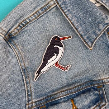 R.S.P.B. Oystercatcher Bird Sew On Patch, 2 of 2