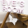 Personalised Room Sign Name Plaque With Butterfly, thumbnail 2 of 3
