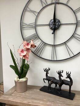 Peach Artificial Silk Orchid Flower Arrangement, 4 of 6