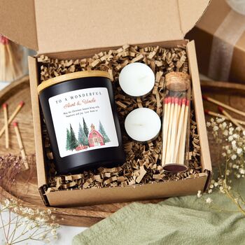 Personalised Merry Christmas Wonderful Auntie And Uncle Gift Set, 5 of 9