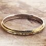 Gold Plated Sterling Silver Spinning Bangle, thumbnail 4 of 5